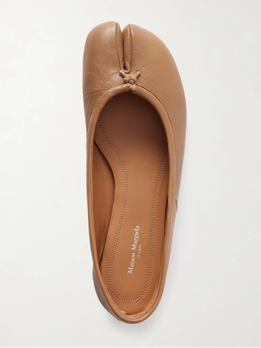 Maison Martin Margiela Beige/Tan Tabi Split-Toe Ballet Flat 37.5